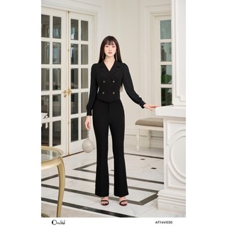 Set bộ twill silk áo vest dáng croptop kèm quần ống loe thanh lịch Orchid - AT14V030