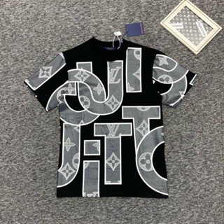 Áo Phông Nam Nữ Premium Cotton In Hoạ Tiết Hoa Chữ Eo Vì Monogram Hai Mặt In Logo Lưng Cao Cấp Dành Cho Anh Em Boy Phố