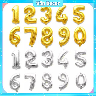 Bóng số sinh nhật size 40cm