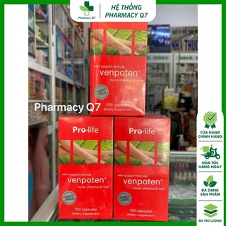 Venpoten Hộp 100 viên - Giãn tĩnh mạch, hạt dẻ ngựa