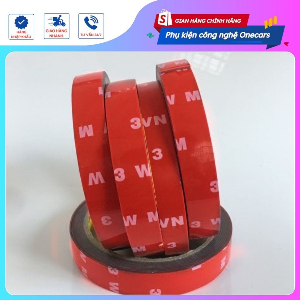 Keo Dán Cường Lực 2 Mặt 3M (nhiều size - cuộn dài 3 mét)