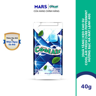  Kẹo cao su Cool Air Fresh Cube Peppermint Hương Bạc Hà Mát Lạnh 40g hoặc Lemon Hương Bạc Hà 40g