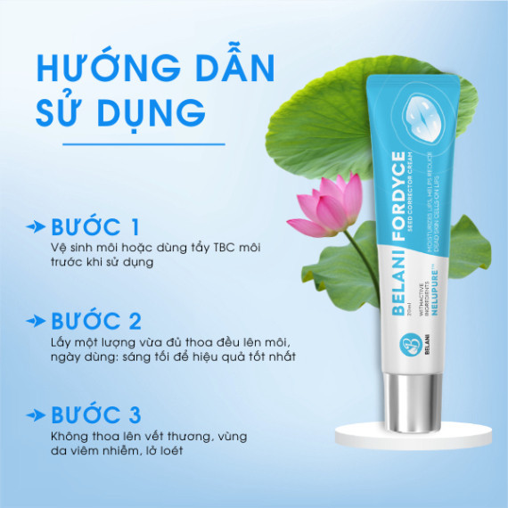 Kem Bôi Mụn Môi, Hạt Fordyce Belani - Mụn Môi, Dưỡng Ẩm, Cải Thiện Khô Môi, Nứt Nẻ, Giảm Thâm Môi