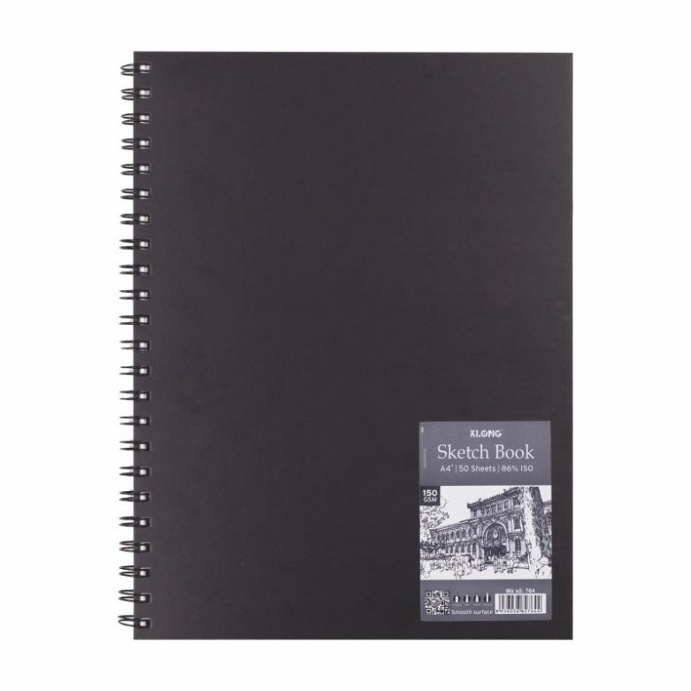 Sổ vẽ phác thảo giấy trơn Sketchbook KLONG A4+ 50 tờ 150GSM; MS: 764