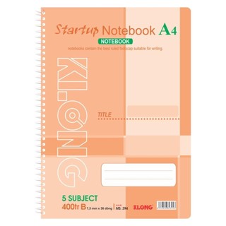 Sổ kẻ ngang lò xo đơn startup klong a4 400 trang 58/92; ms: 394