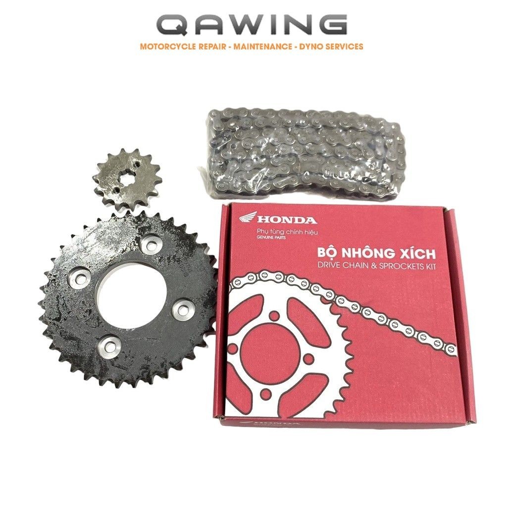 [H0640KTL640] Bộ NSD nhông xích HONDA Wave Rs/ Rsx/ ALPHA/ Wave 110/Wave S110/ Fu Neo_(6A 2B)