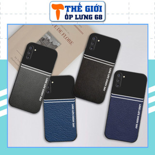 Ốp lưng Samsung Note 10 / Note 10 Plus / Lite in hình họa tiết giả da ,silicon dẻo
