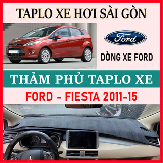 Thảm taplo ford fiesta 2011 2012 2013 2014 2015, thảm taplo che nắng da carbon, nhung cao cấp