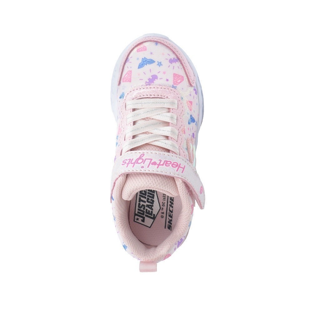 Skechers Bé Gái Giày Thể Thao Thường Ngày DC Collection Flutter Heart Lights - 319509L-PKMT