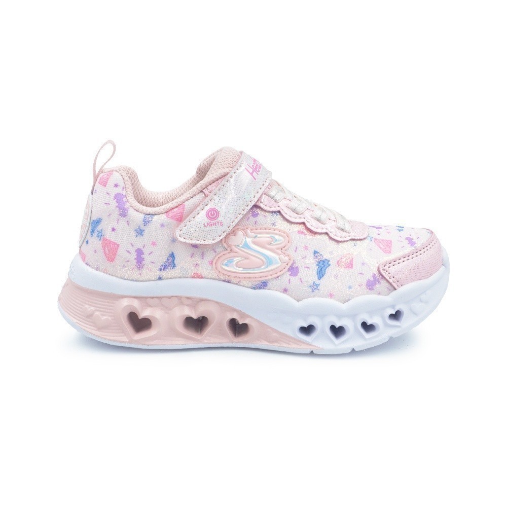 Skechers Bé Gái Giày Thể Thao Thường Ngày DC Collection Flutter Heart Lights - 319509L-PKMT
