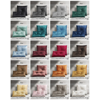 GỐI SOFA VẢI NHUNG ĐÍNH NÚT - HÌNH 01