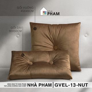 GỐI SOFA VẢI NHUNG ĐÍNH NÚT - HÌNH 13