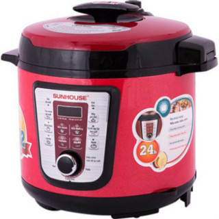 SHD1767R - NỒI ÁP SUẤT ĐIỆN SUNHOUSE SHD1767 (Công suất: 1000 W, Dung tích: 6 Lít, Chất liệu lòng nồi: Hợp kim nhôm)