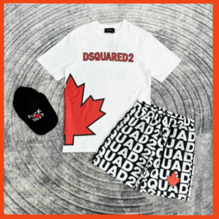 Áo Thun DSQ Vẩy Sơn Chữ Icon Hotrend Hè 2024, Mẫu áo Hè Nam Hot Siêu Thoáng Mát 2528