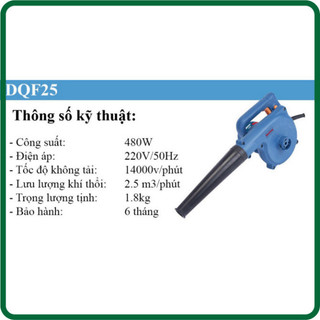 Máy thổi bụi cầm tay dongcheng dqf25 công suất 480w hoạt động mạnh mẽ, bền bỉ, thiết kế nhỏ nhẹ .