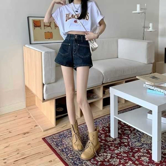 Quần Short Nữ Mùa Hè Mỏng Thiết Kế Cảm Giác Kích Thước Lớn Chân Rộng Ôm Hơn Nhìn Cao Cấp Chữ a Quần Nóng Q55 | BigBuy360 - bigbuy360.vn