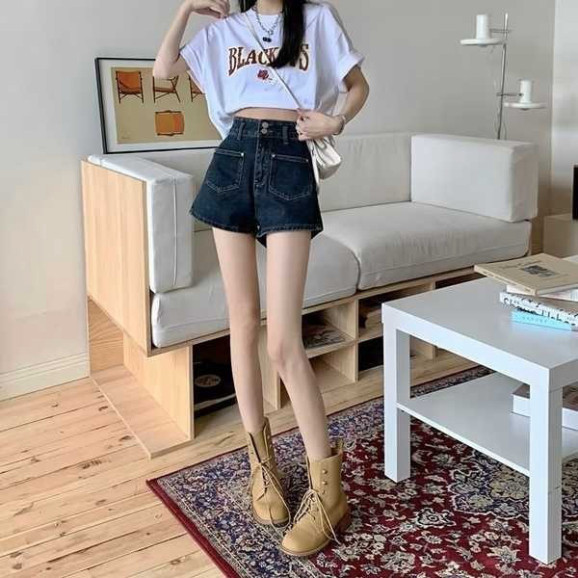 Quần Short Nữ Mùa Hè Mỏng Thiết Kế Cảm Giác Kích Thước Lớn Chân Rộng Ôm Hơn Nhìn Cao Cấp Chữ a Quần Nóng Q55 | BigBuy360 - bigbuy360.vn