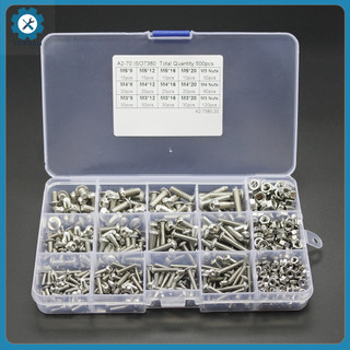 (HshDUti) Set 500 ốc vít bằng thép không gỉ 304 304 M3 M4 M5 đa năng tiện dụng
