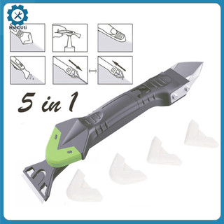 (HshDUti) Dụng Cụ Cạo Ron Gạch Bằng Silicon 5 Trong 1 Tiện Dụng