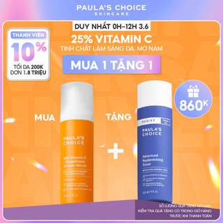 Tinh Chất Làm Sáng Da Và Mờ Nám Chuyên Sâu 25% Vitamin C + Glutathione Clinical Serum -30ml mã 1490