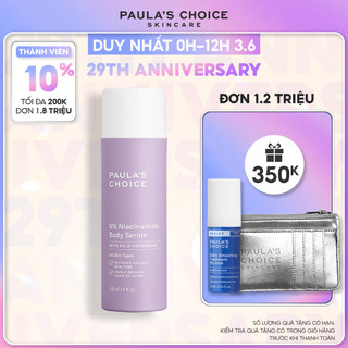 Tinh chất làm sáng và phục hồi da cơ thể Paula’s Choice 5% Niacinamide Body Serum 118ml 5810