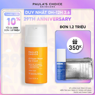 Kem mắt chứa Vitamin C giảm mờ quầng thâm và bọng mắt Paula's Choice C5 Super Boost Eye Cream 15ml 1010