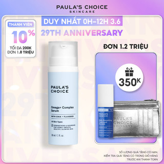Tinh chất phức hợp trẻ hóa và thức tỉnh làn da tối ưu Paula’s Choice  Omega + Complex Serum 30ml 2130