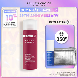 Toner phục hồi độ ẩm cho da Paula's Choice Skin Recovery Enriched Calming Toner 190ml 1250