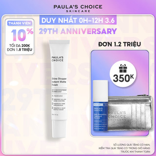 Kem kiểm soát dầu, giảm thiểu lỗ chân lông Paula's Choice Shine Stopper Instant Matte Finish 30ml Mã: 3600
