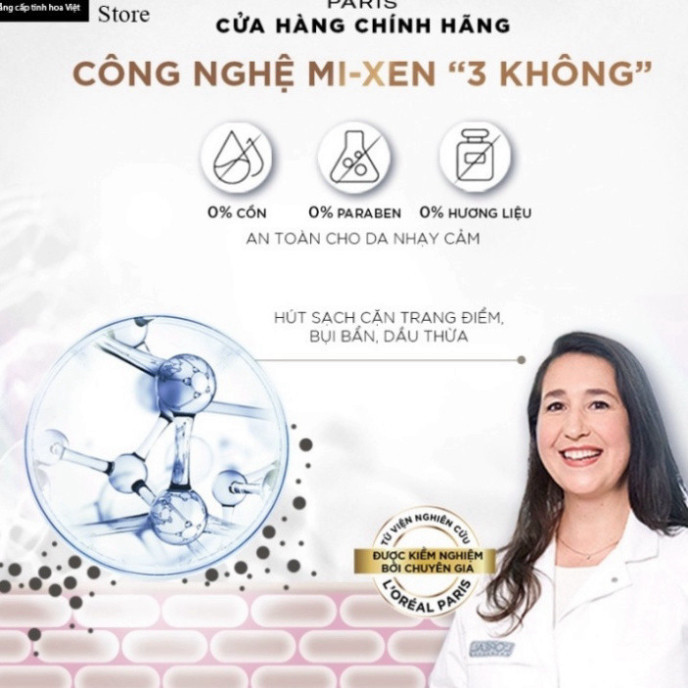 Nước Tẩy Trang Cấp Ẩm Căng Mịn Da L'Oreal Paris Pure Revitalift Hyaluronic Acid 400ml dành cho da dầu mụn, da khô JP 4.0 | BigBuy360 - bigbuy360.vn