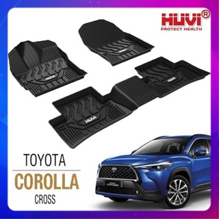 Thảm lót sàn ô tô toyota cross 3d năm 2020+ thảm đúc huvi cao cấp không mùi - không ẩm mốc - dễ vệ sinh