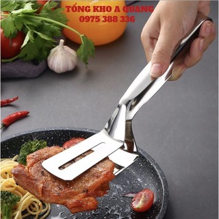 Kẹp gắp thức ăn inox, kẹp inox gắp nóng thức ăn - kẹp gắp thực phẩm, chiên đồ ăn chất liệu inox 304