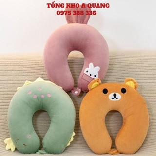 Gối Chữ U Mềm Êm Mịn - Gối Kê Cổ Văn Phòng Chữ U Có  Nút Cài  Chống Mỏi Vai Gáy PK-19111998