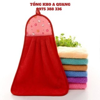 Khăn lau tay - Khăn treo bếp - Khăn lau có móc treo - Khăn tiện dụng