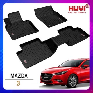 Thảm lót sàn ô tô mazda 3 3d năm 2019+ thảm đúc huvi cao cấp không mùi - không ẩm mốc - dễ vệ sinh