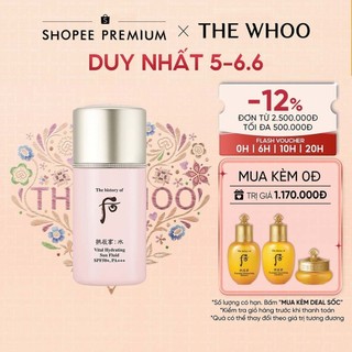 Kem chống nắng phổ rộng kiềm dầu Whoo Gongjinhyang Soo Vital Hydrating Sun Fluid SPF50+PA++60ml