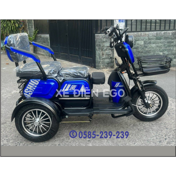 Xe điện 3 bánh an toàn dành cho người lớn tuổi, người khuyết tật, đầy đủ phụ kiện, bình điện, sạc điện | BigBuy360 - bigbuy360.vn