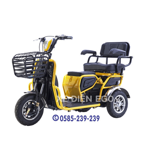 Xe điện 3 bánh an toàn dành cho người lớn tuổi, người khuyết tật, đầy đủ phụ kiện, bình điện, sạc điện | BigBuy360 - bigbuy360.vn