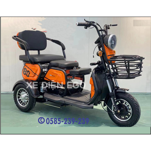 Xe điện 3 bánh an toàn dành cho người lớn tuổi, người khuyết tật, đầy đủ phụ kiện, bình điện, sạc điện | BigBuy360 - bigbuy360.vn