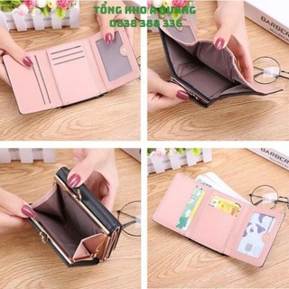 Ví Bóp nữ Mini - Ví nữ Cầm Tay Rất Nhiều Ngăn Phụ Để Thẻ Rộng Nhỏ Gọn Đựng Tiền Mini Giá rẻ, Nhiều Ngăn Siêu Tiện Dụng