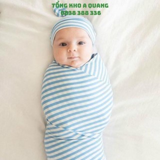 Quấn Chũn - Ủ kén Quấn Chống Giật Mình Cho Bé - Tặng Kèm 01 Mũ - Tặng 1 Khăn Đa Năng