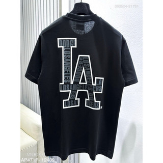 Áo Phông Nam Nữ Premium Cotton MP Thêu Logo Ngực Phối In Chữ Los Angeles LA Vân Sau Lưng Dành Cho Anh Em Boy Phố Đi Bar