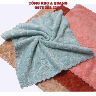 Khăn lau đa năng hình gấu 30x30cm, khăn lau bếp 2 mặt đa năng dày dặn siêu thấm- lau bát đĩa bàn ghế