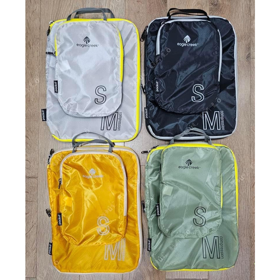 Eagle Creek PACK-IT Isolate Compression Cube Set S/M - Túi đừng đồ du lịch, nén đồ siêu gọn