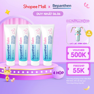 Bộ 4 tuýp kem chống hăm Bepanthen Balm dạng kem mỡ 30g/tuýp