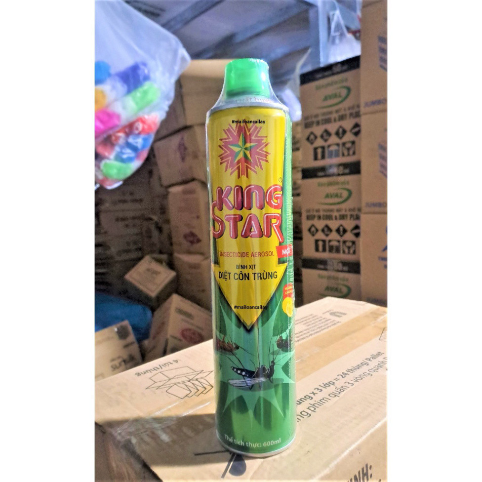 KingStar 600ml Bình xịt diệt muỗi, gián, kiến