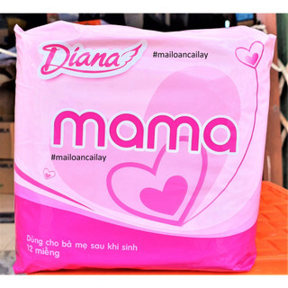 Băng Vệ Sinh Diana Mama Cho Bà Mẹ Sau Sinh Không Cánh 12 Miếng