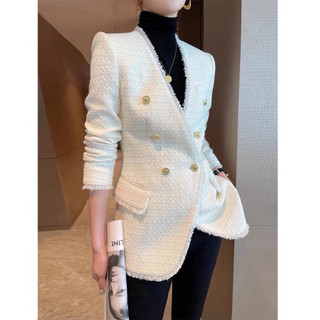 Áo khoác dạ tweed hàng cao cấp dáng dài STRAWBERy