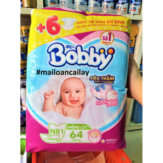 Miếng lót sơ sinh Bobby Newborn 1-108 miếng (TẶNG)