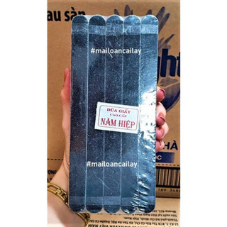 Dũa móng tay giấy nhám đen 2 mặt (1 bó/10cây)